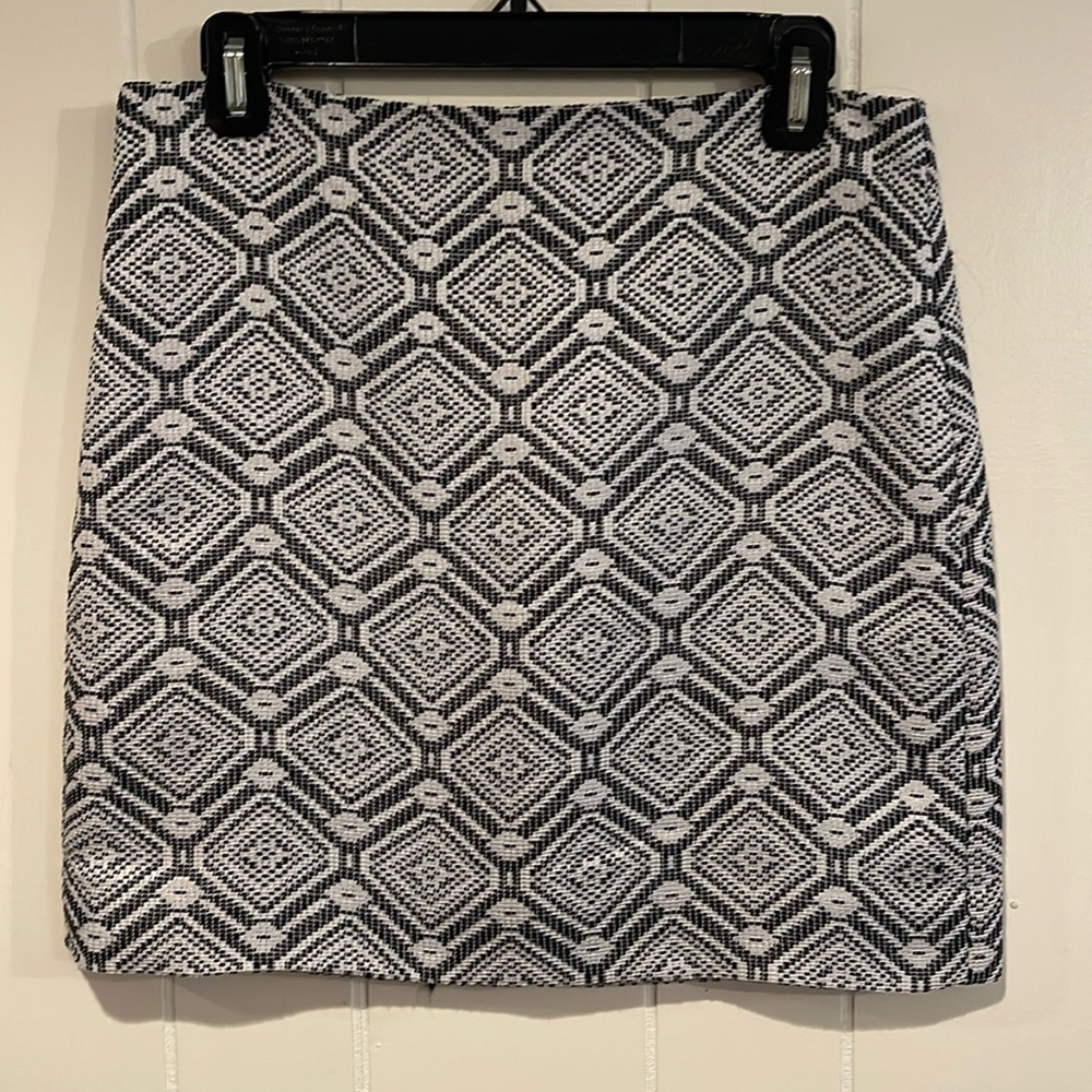 J. Crew Factory Woven Diamond Print Mini Skirt